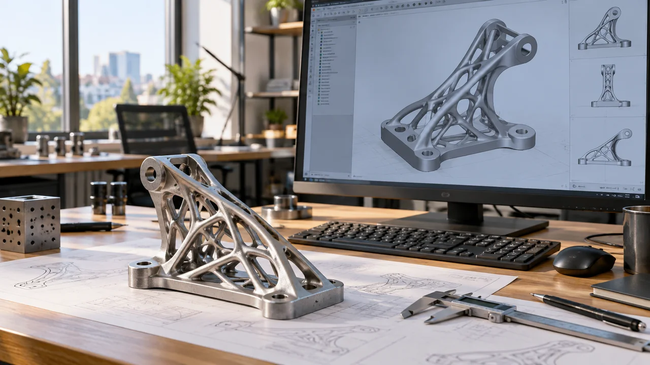 Fusion 360 Tasarımı — temsili görsel