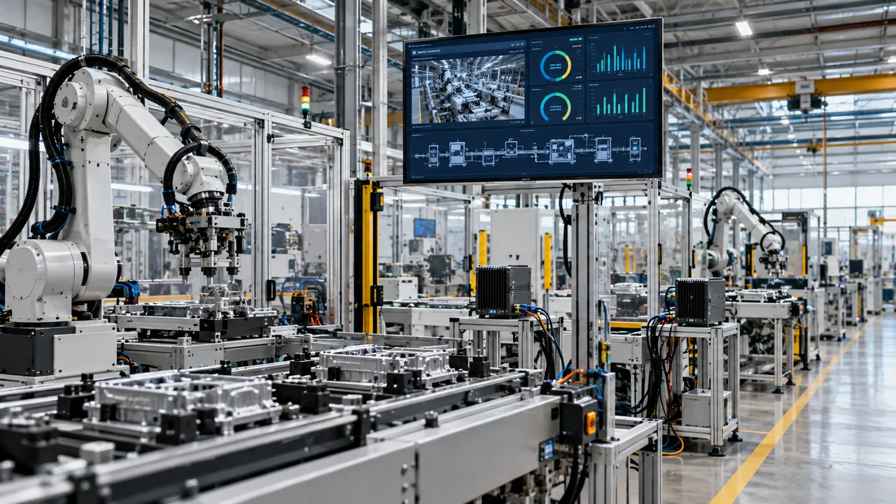 Akıllı Fabrika Sistemi — temsili görsel