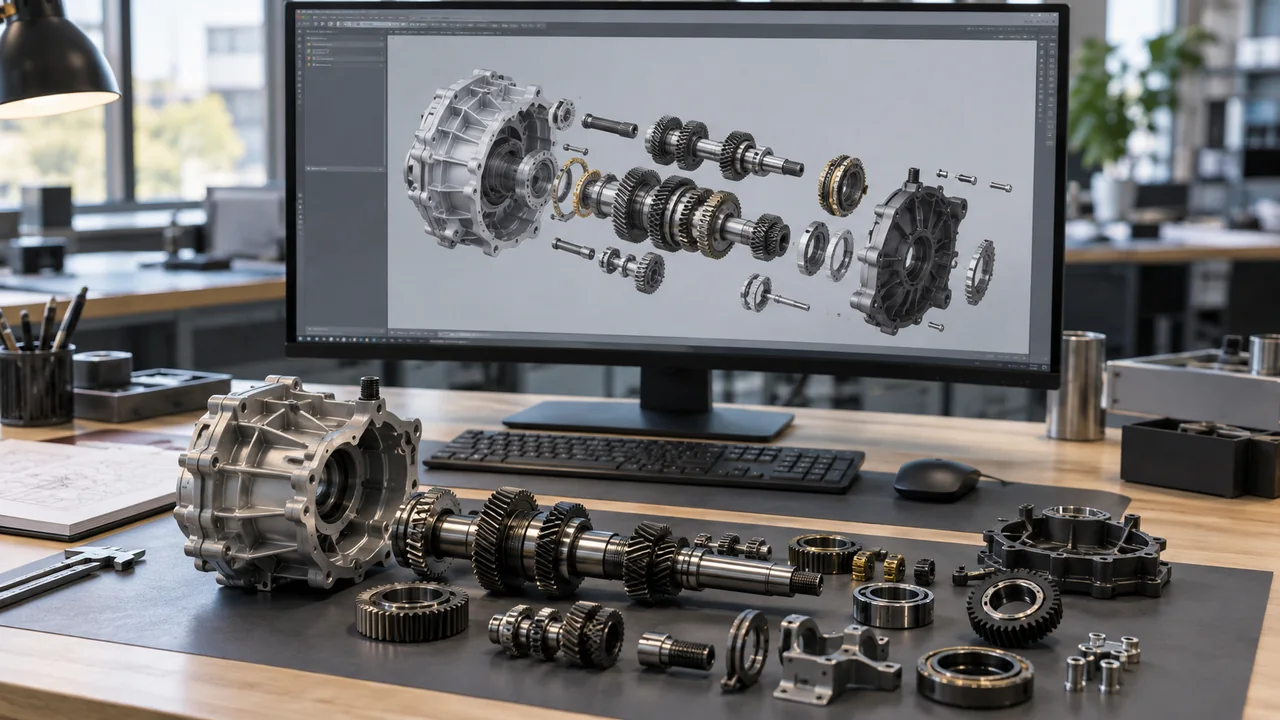 SolidWorks Tasarımı — temsili görsel