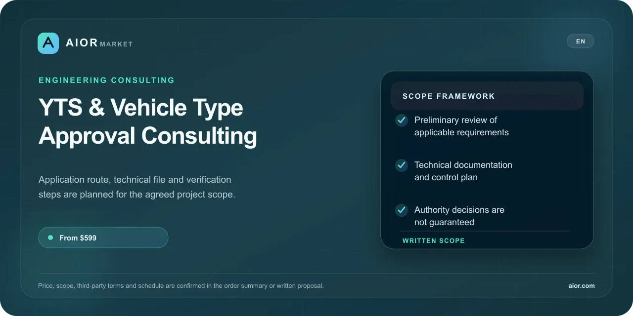 YTS and Vehicle Type-Approval Process Consulting