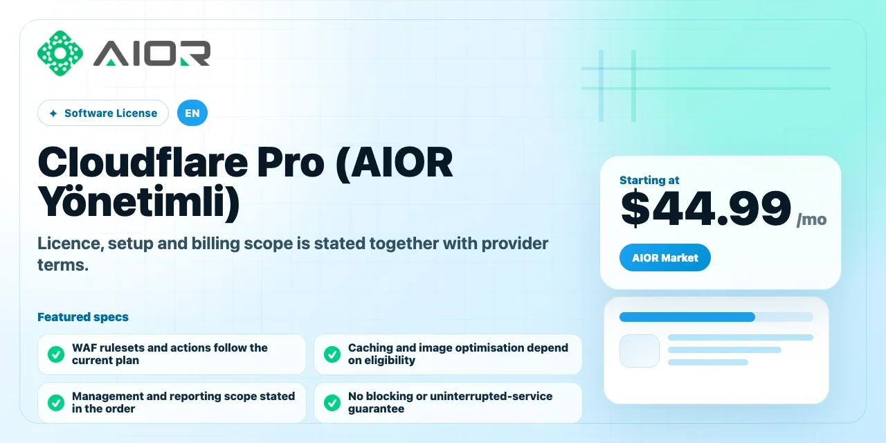 Cloudflare Pro (AIOR Yönetimli)