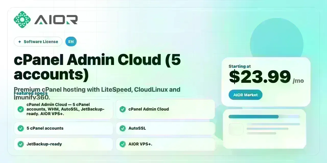 cPanel Admin Cloud (5 accounts)