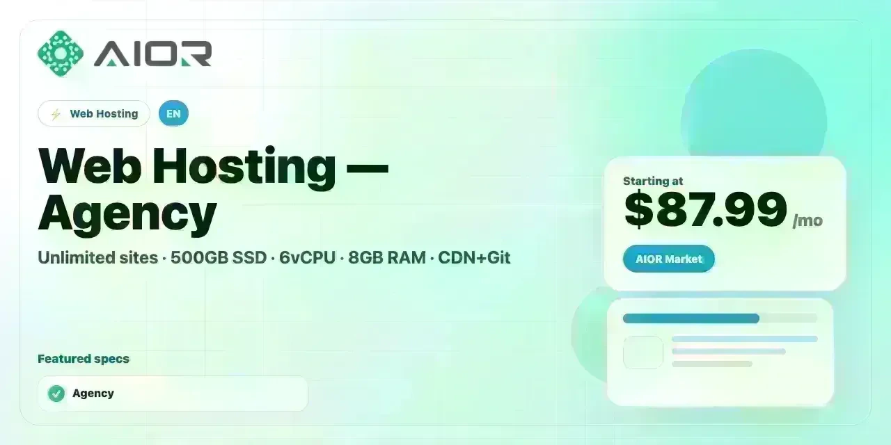 Web Hosting — Agency