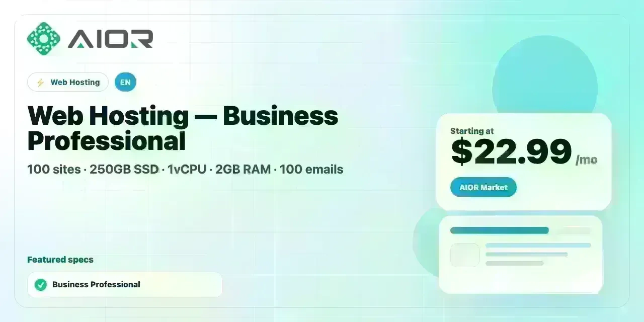 Web Hosting — Business Professional
