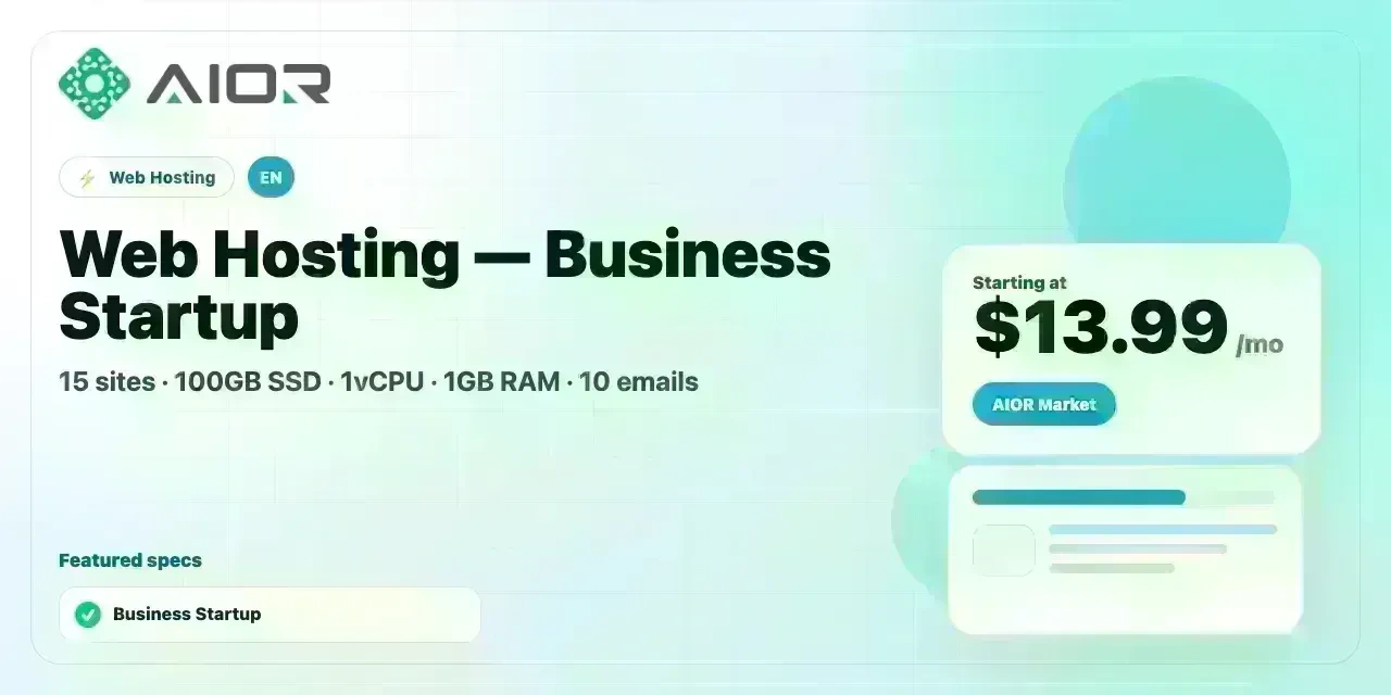 Web Hosting — Business Startup