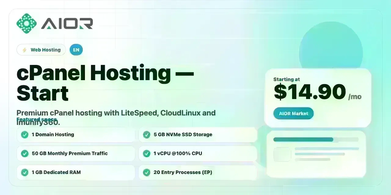 cPanel Hosting — Start