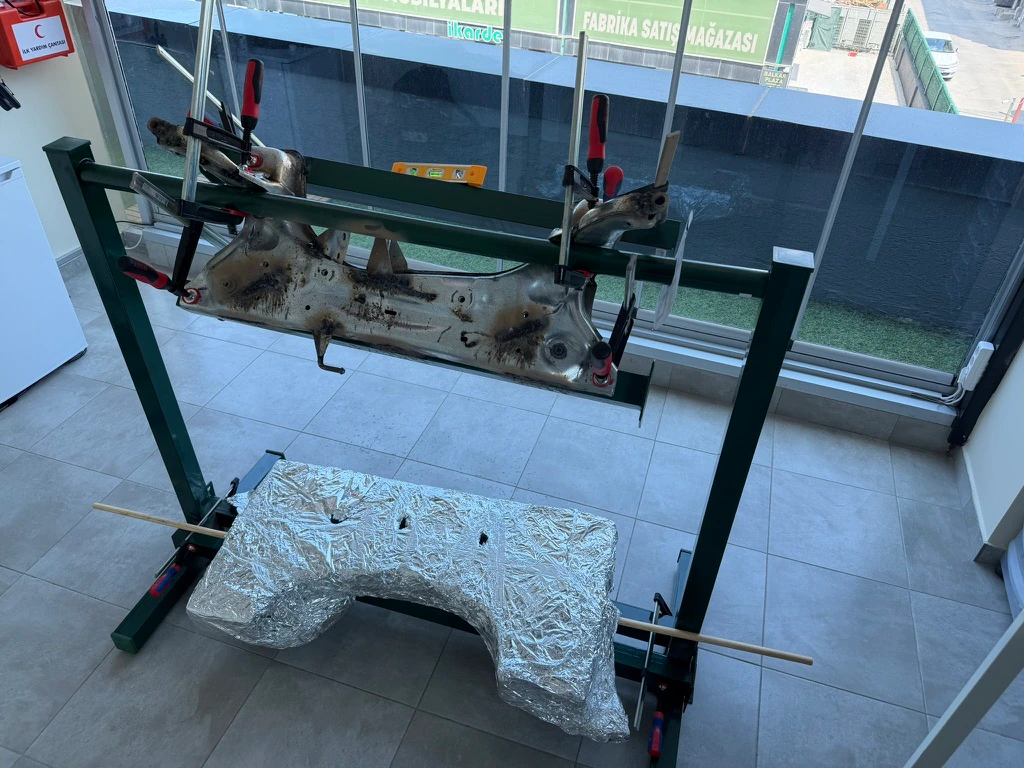 Application preparation with the real part and fixture