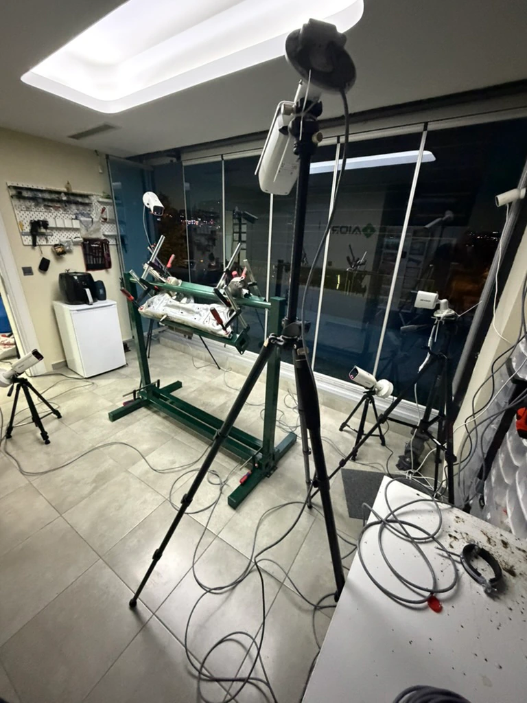 AIOR Vision application setup around the real fixture