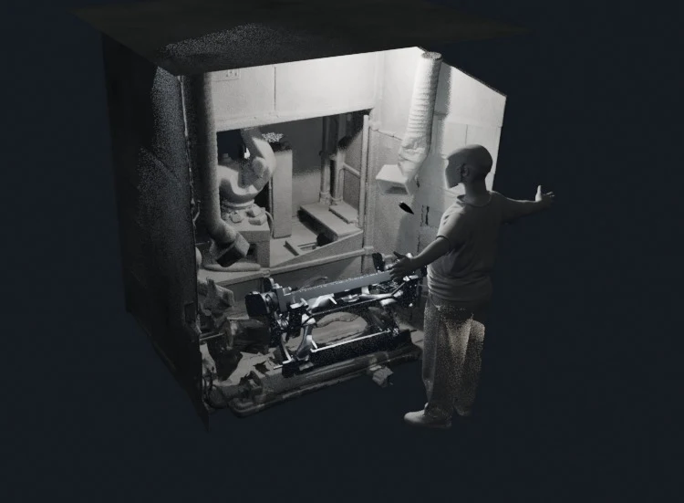 Ford Motor subframe rework station camera placement diagram