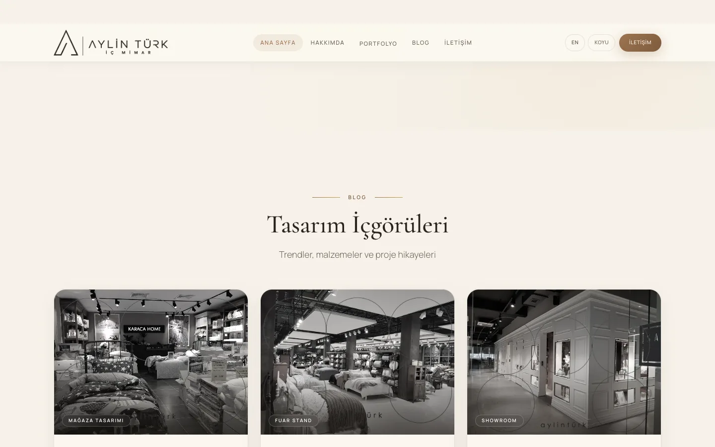 Aylin Türk İç Mimar | Premium İç Mimarlık Portfolyosu | Aylin Turk Interior Architecture — desktop — section 3