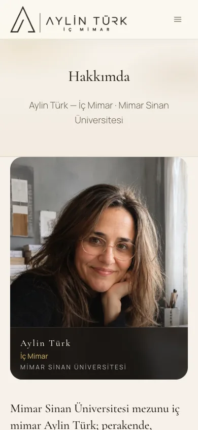 Hakkımda | Aylin Turk Interior Architecture | Aylin Türk İç Mimar — mobile