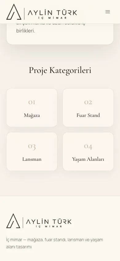 Hakkımda | Aylin Turk Interior Architecture | Aylin Türk İç Mimar — mobile — section 2