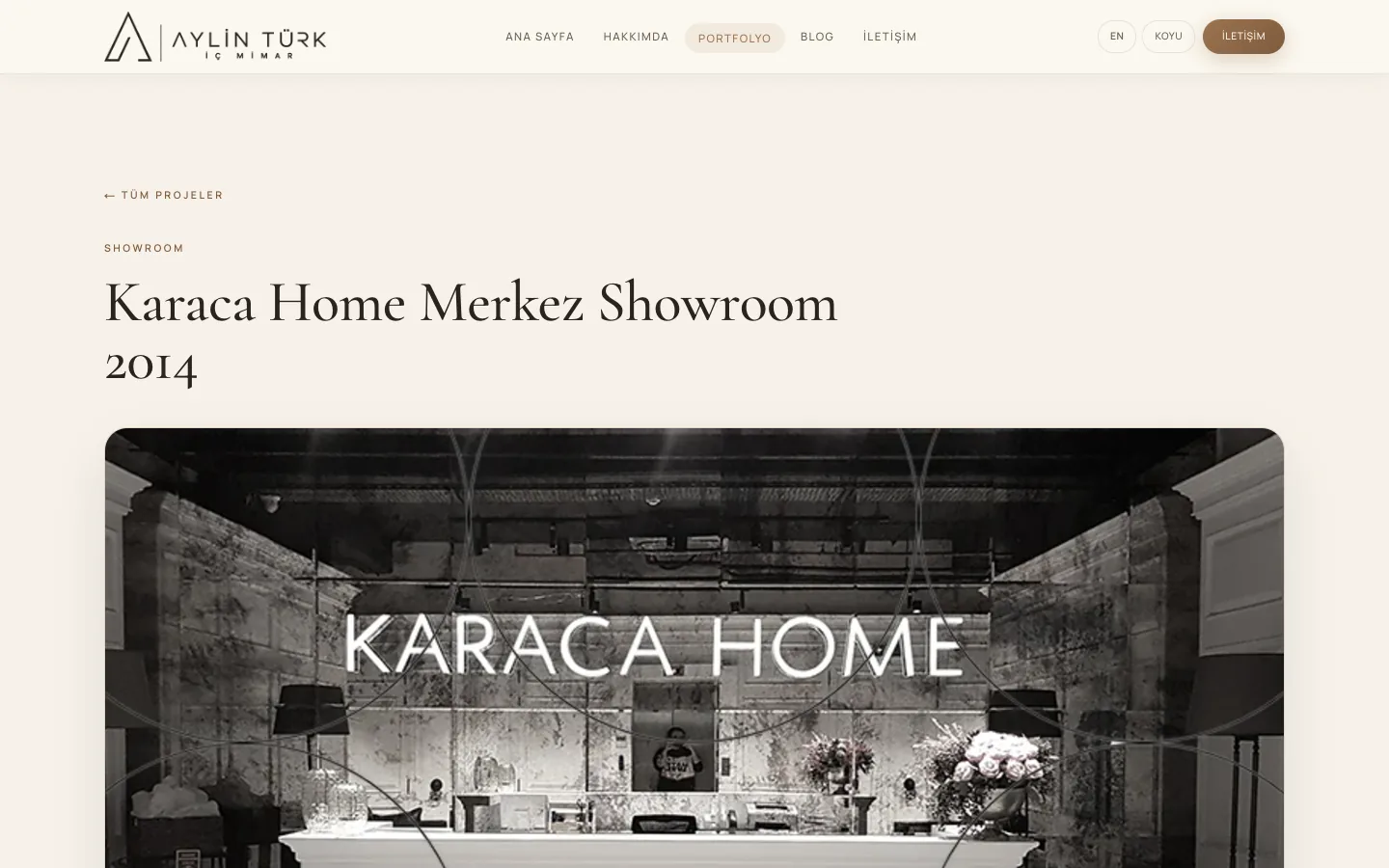 Karaca Home Merkez Showroom 2014 | Aylin Türk | Aylin Türk İç Mimar — desktop
