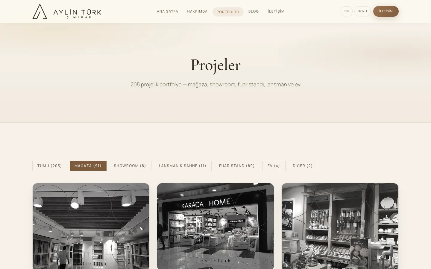 Projeler | Aylin Türk İç Mimarlık | Aylin Türk İç Mimar — desktop