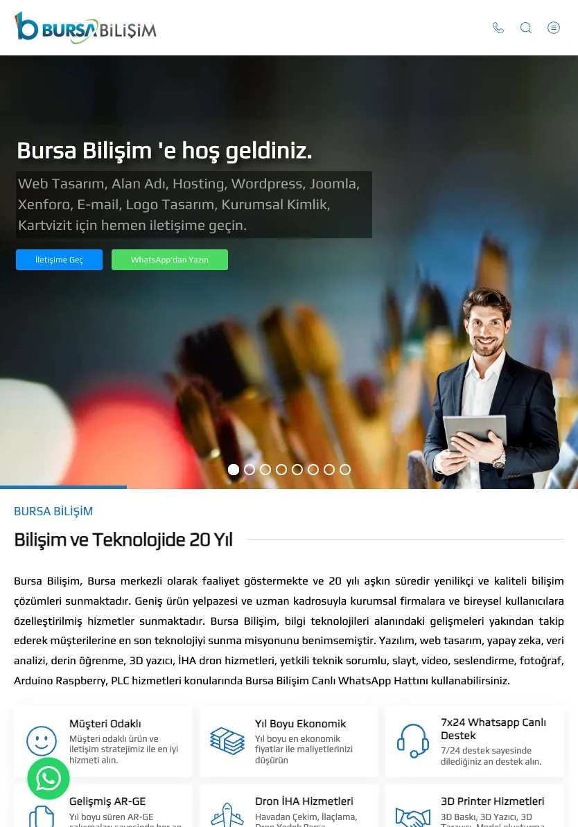 Homepage — tablet