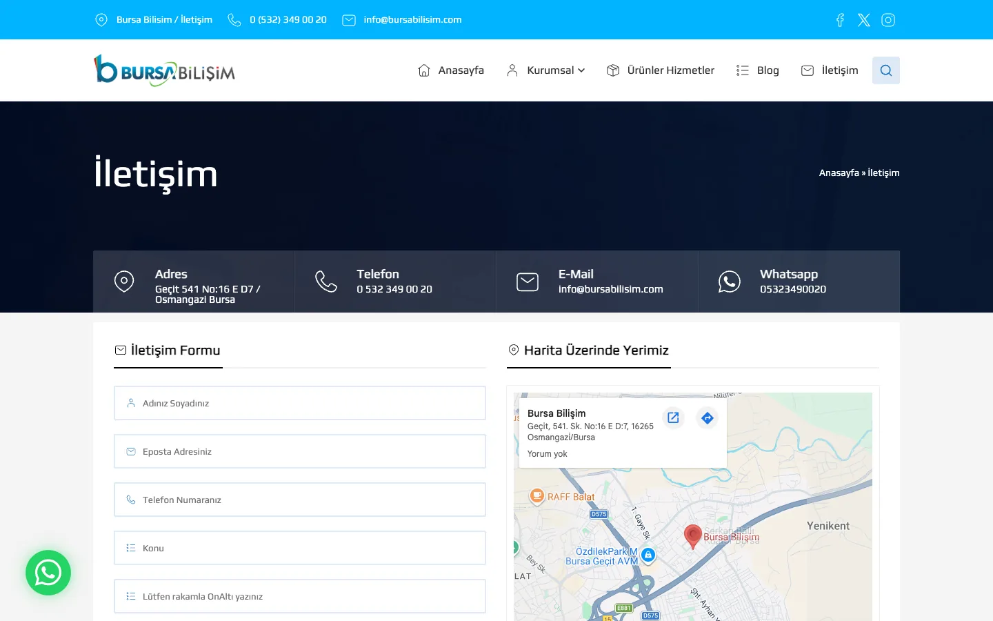 iletisim/ — desktop