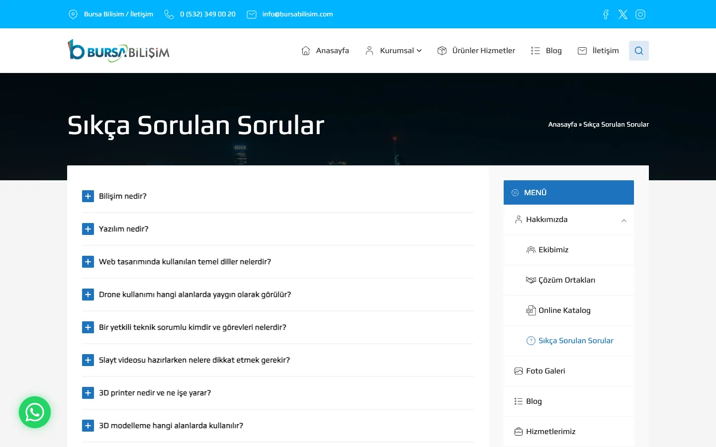 sikca sorulan sorular/ (dark theme) — desktop