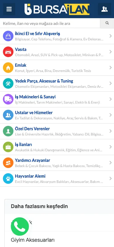 Homepage — mobile