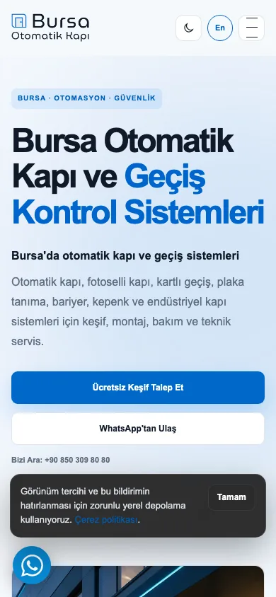 Homepage — mobile