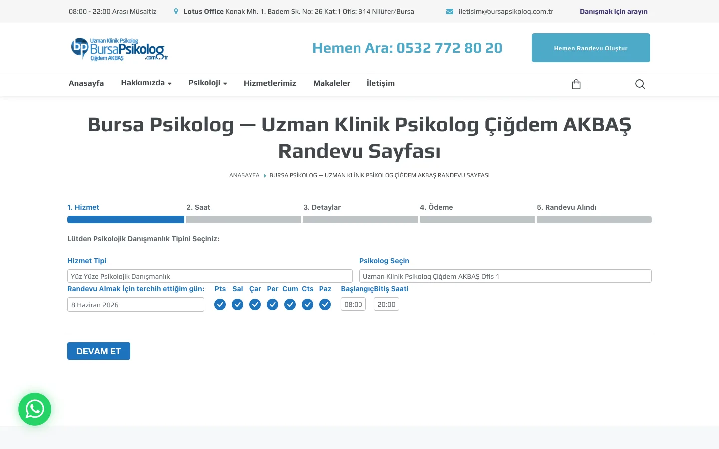 randevu/ — masaüstü