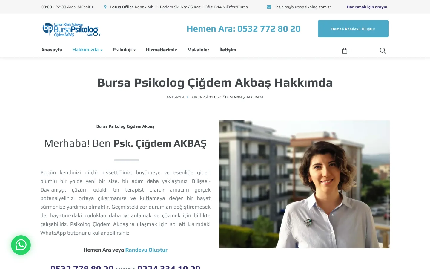 bursa psikolog cigdem akbas hakkimda/ — masaüstü
