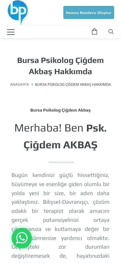 bursa psikolog cigdem akbas hakkimda/ — mobil