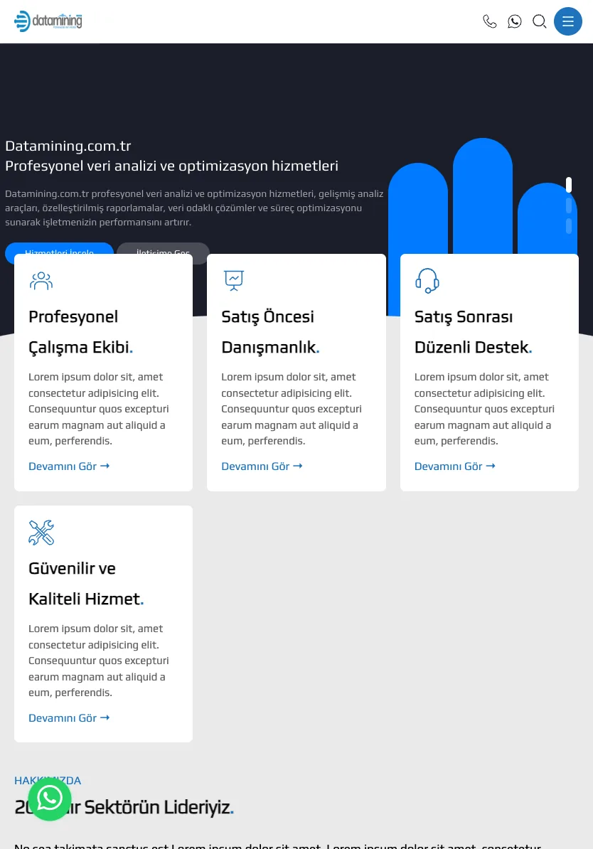Homepage — tablet
