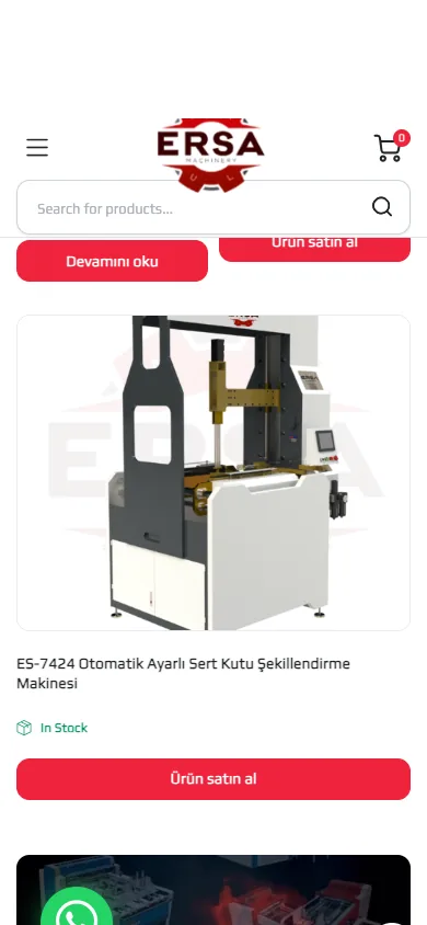 Ersa Makine – En Doğru Fiyat En Yüksek Kalite — mobile — section 3