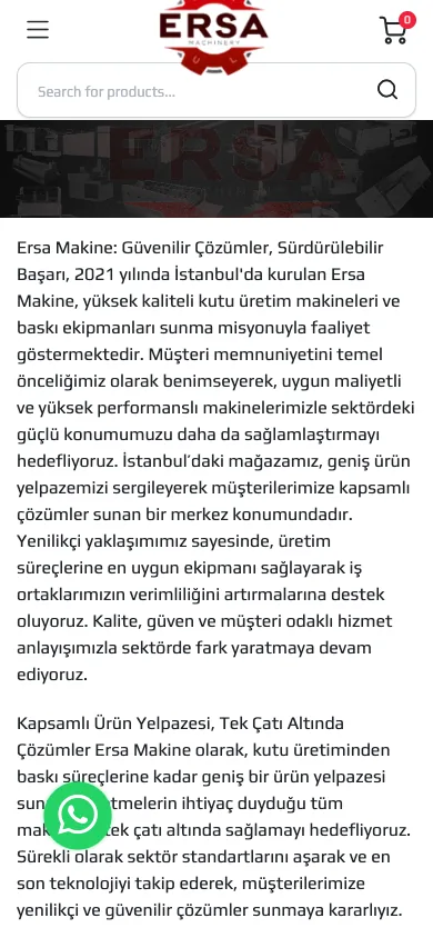 Hakkımızda – Ersa Makine — mobile