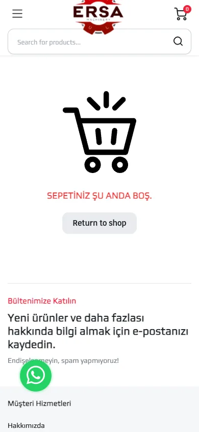 Sepet – Ersa Makine — mobile