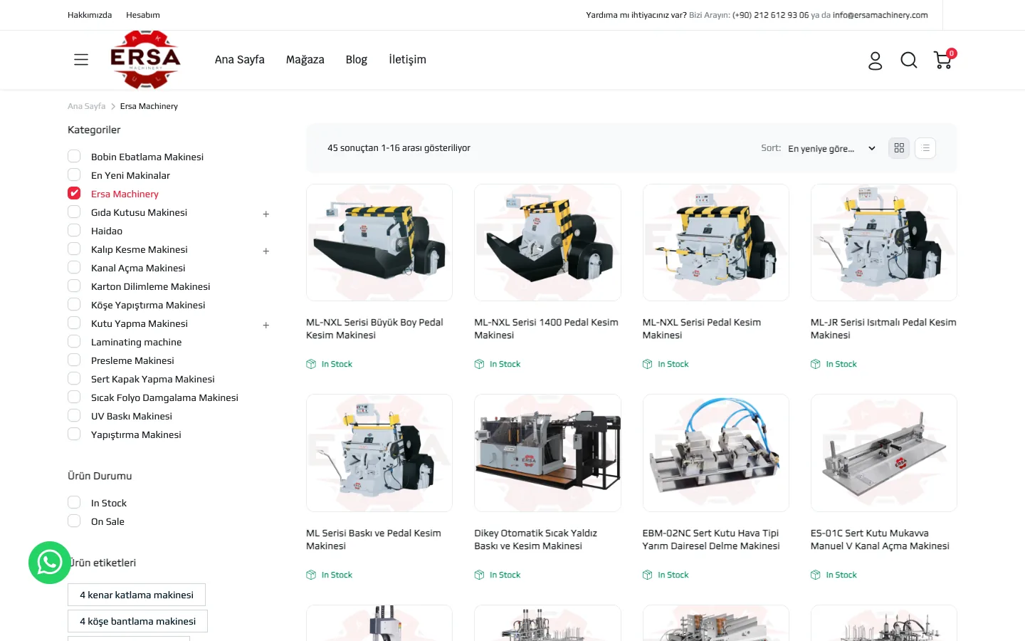 Ersa Machinery – Ersa Makine — desktop