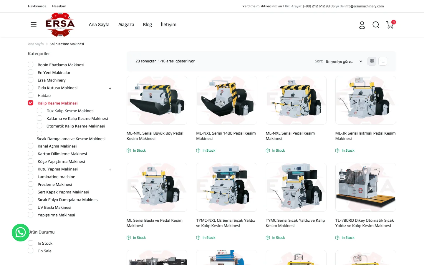 Kalıp Kesme Makinesi – Ersa Makine — desktop