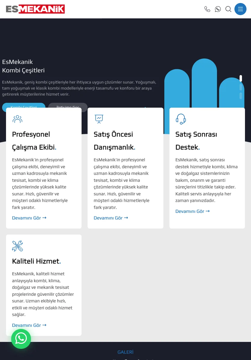 Homepage (dark theme) — tablet