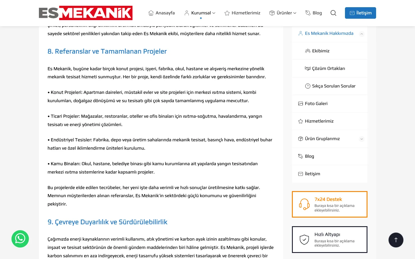 es mekanik hakkimizda/ — desktop — section 2