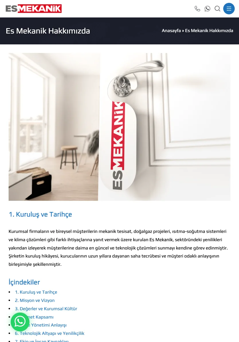 es mekanik hakkimizda/ — tablet