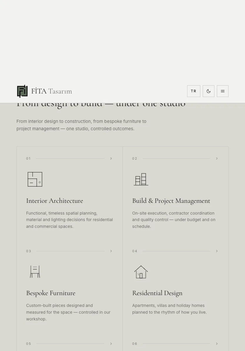 Homepage (dark theme) — tablet — section 2