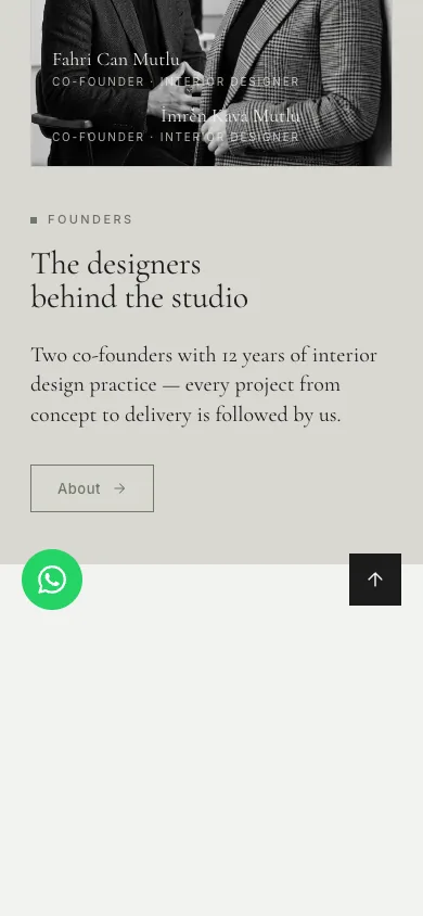 Homepage (dark theme) — mobile