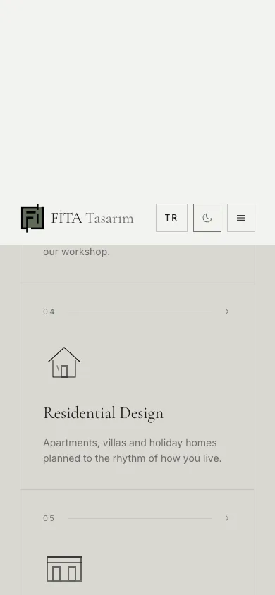 Homepage (dark theme) — mobile — section 2