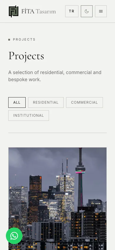 en/projects (dark theme) — mobile