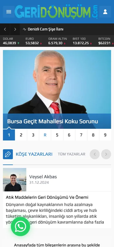 Homepage — mobile