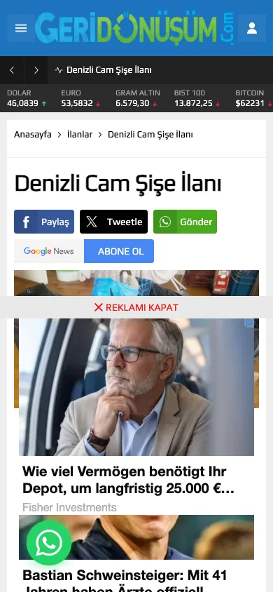 denizli cam sise ilani/3131/ (dark theme) — mobile
