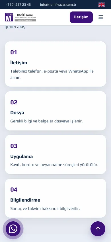 Hanifi Yazar, SMMM | Bursa — mobile — section 2