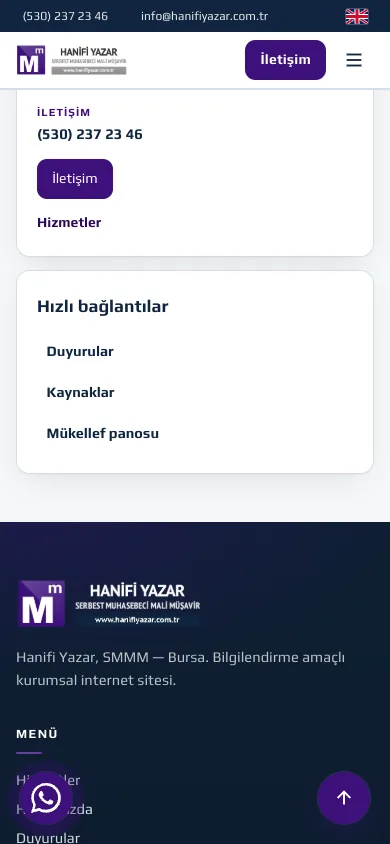 Hakkımızda — Hanifi Yazar SMMM — mobile — section 2