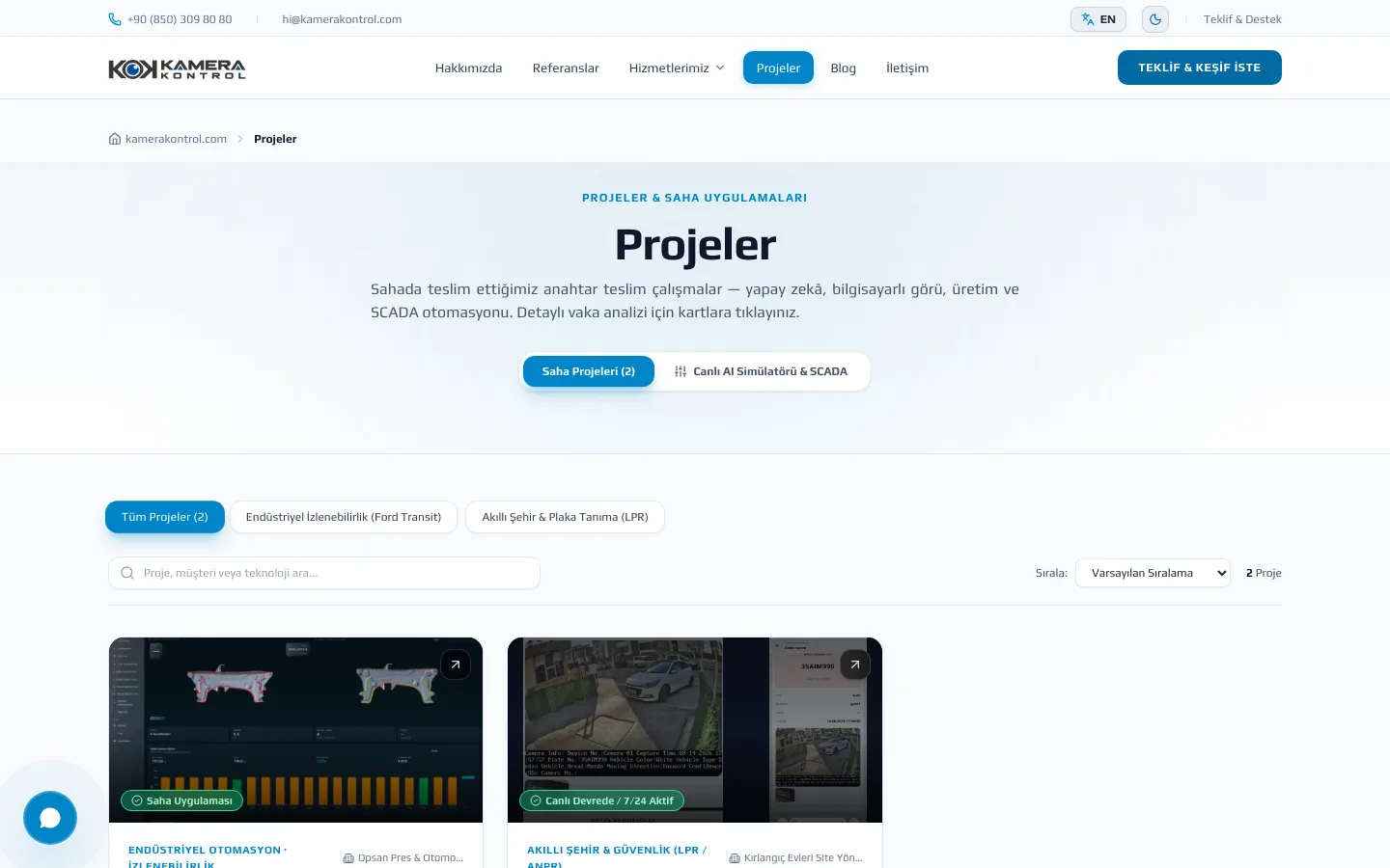 Field projects — desktop