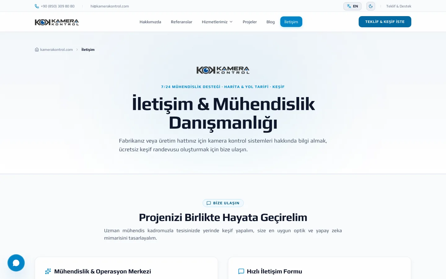 Contact / discovery — desktop