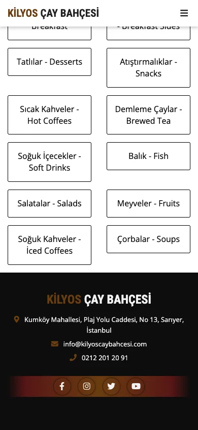 Kilyos Çay Bahçesi — mobile — section 2
