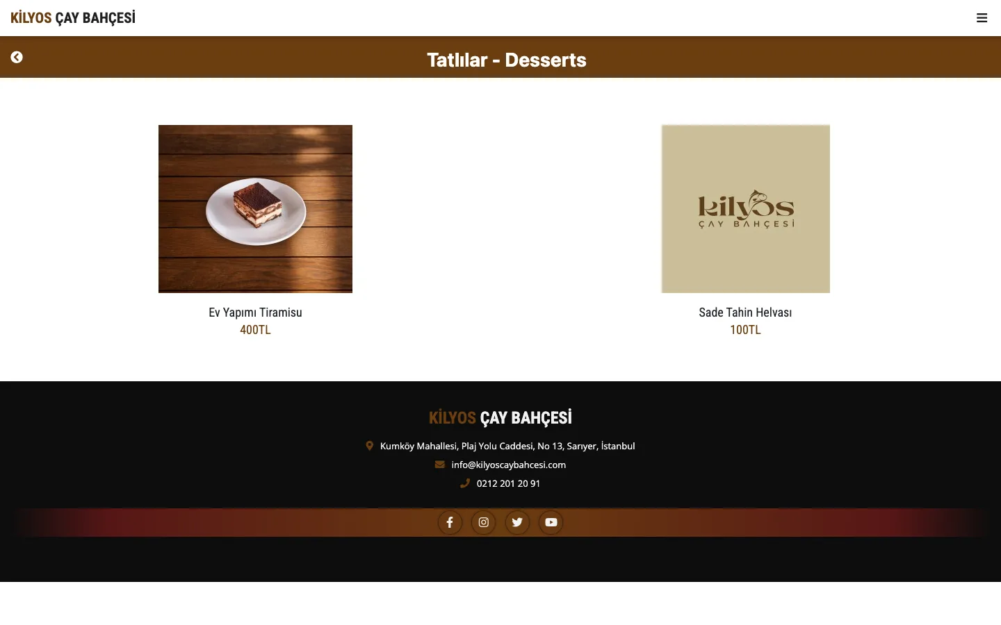 Tatlılar - Desserts — desktop