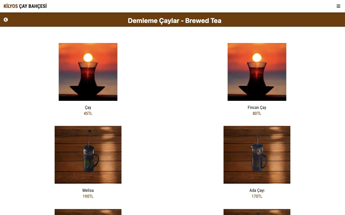 Demleme Çaylar - Brewed Tea — desktop