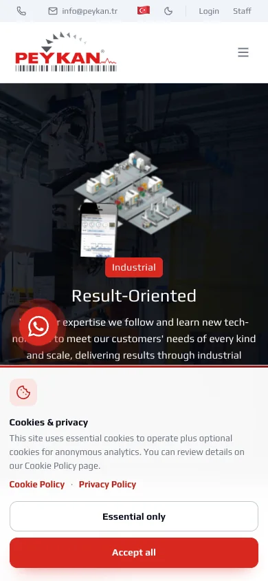 Homepage — English — light — mobile